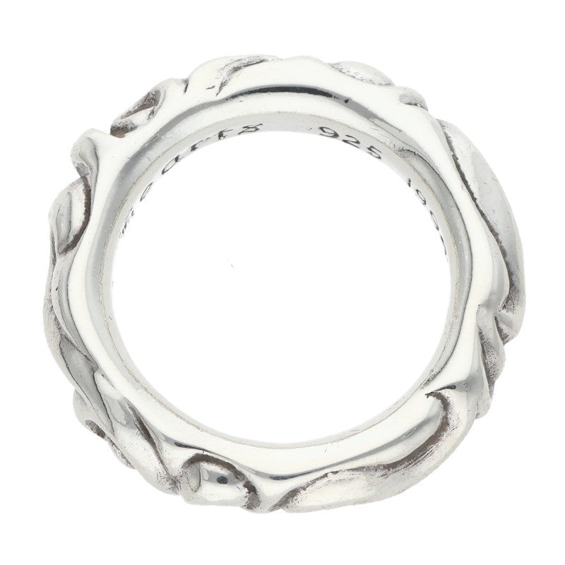 Chrome Hearts SCRL BAND Ring Silver Size JP 15 (Silver 9.05g)