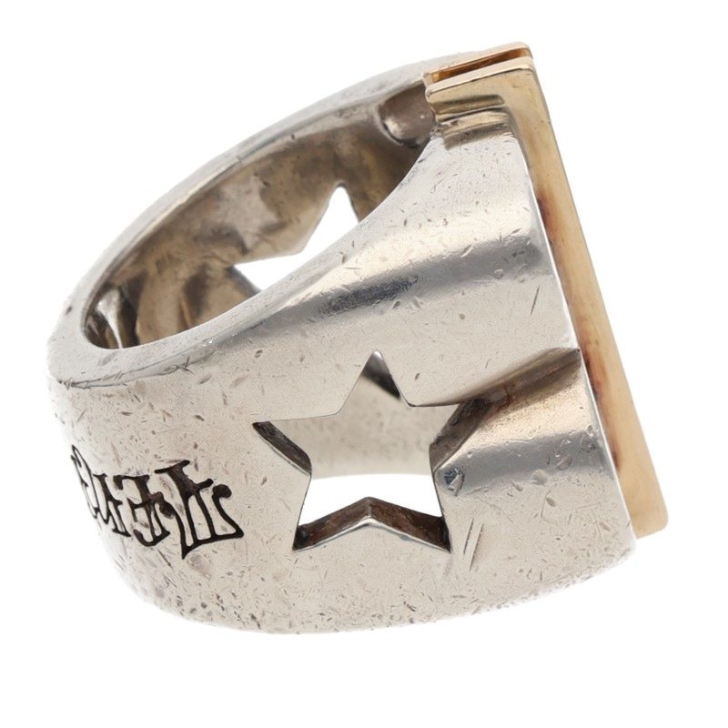 TENDERLOIN Dollar 8K Silver Diamond Ring Size ONE SIZE