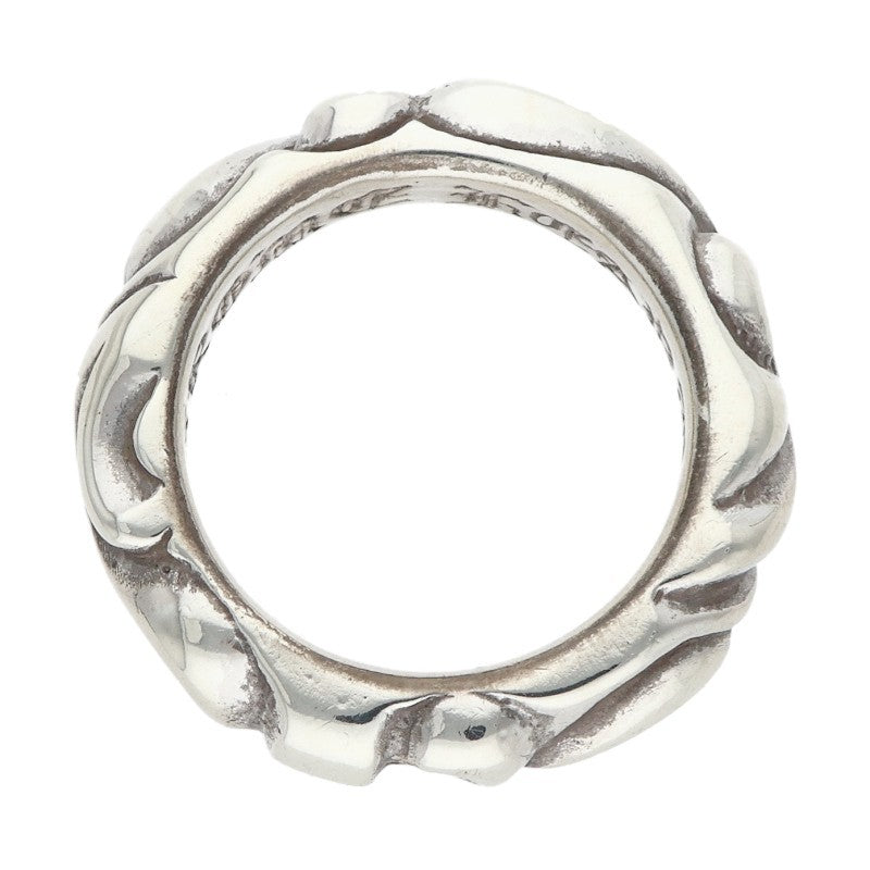 Chrome Hearts SCRL BAND Ring Silver Size JP 3 (Silver 4.82g)