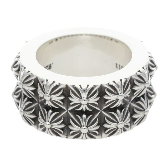 Chrome Hearts PETE PUNK DOUBLE ROW Silver Ring Size ONE SIZE