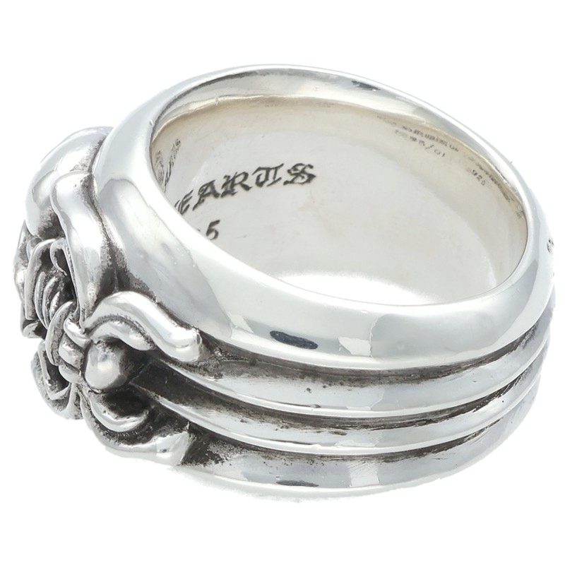 Chrome Hearts DAGGER HEART Silver Ring Size ONE SIZE