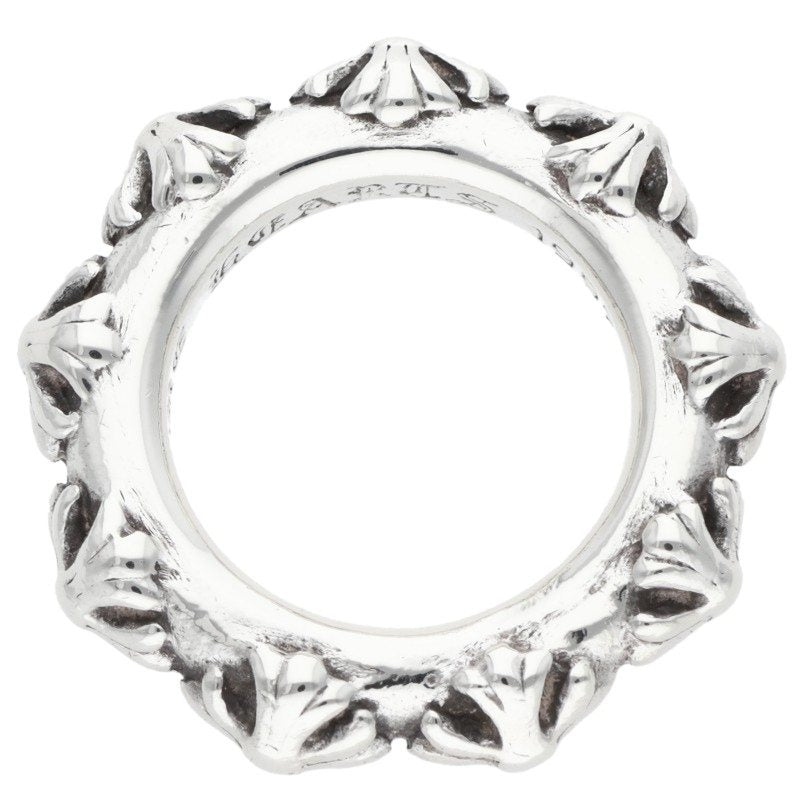 Chrome Hearts CROSS BAND Silver Ring Size US 7.5