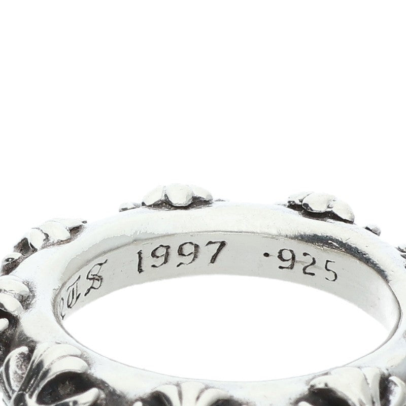 Chrome Hearts CROSS BAND 925 Silver Ring Size ONE SIZE