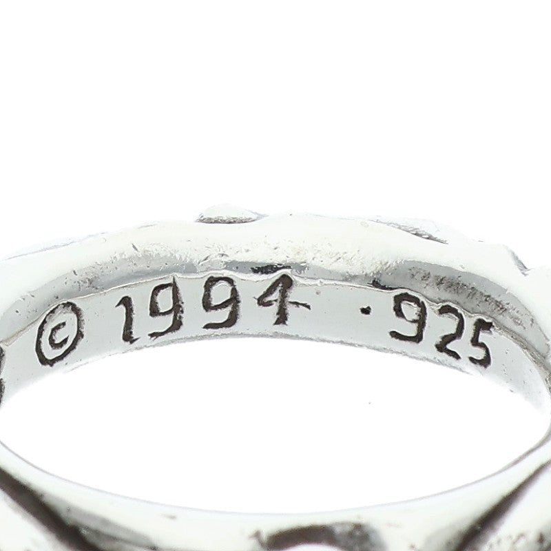 Chrome Hearts SCRL BAND Ring Silver Size JP 11 (Silver 8.14g)