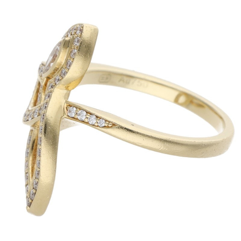 HARRY WINSTON Lily Cluster K18YG Diamond Ring Size ONE SIZE