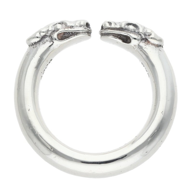 Chrome Hearts Double Dog Ring Silver Size ONE SIZE