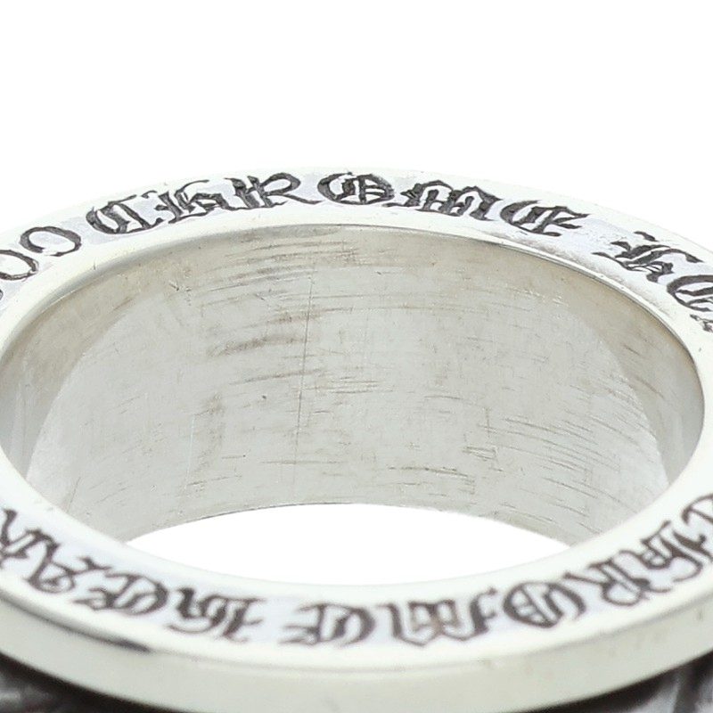 Chrome Hearts Spinner Scroll Silver Ring Size US 7