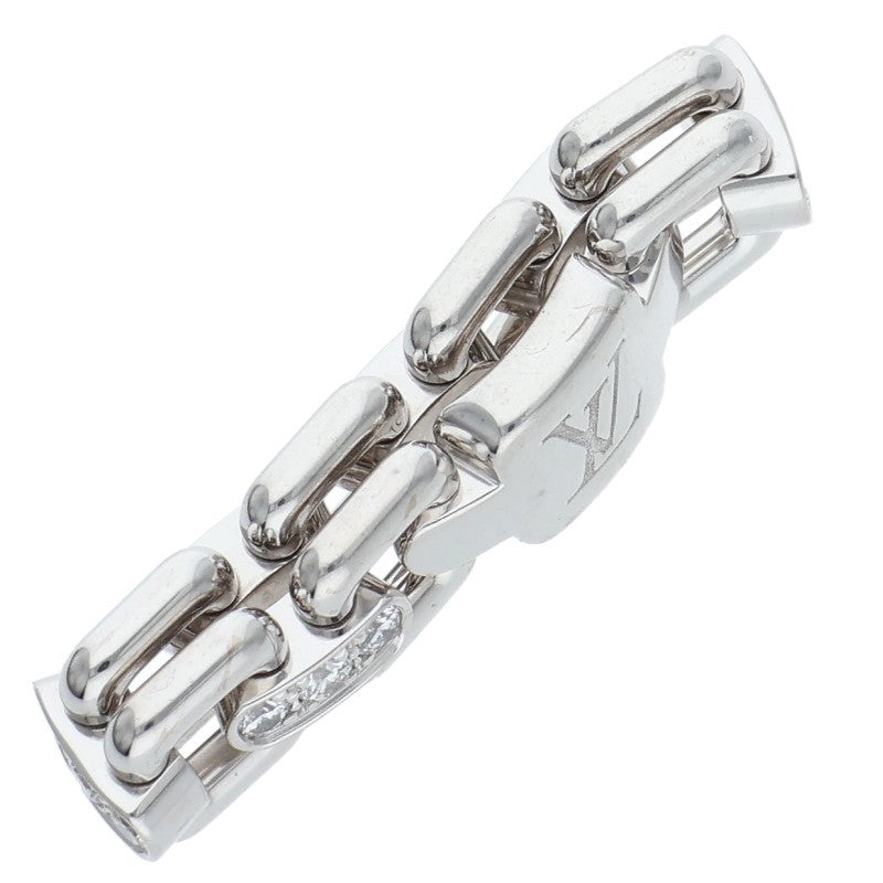 LOUISVUITTON 18K WG Pave Diamond Chain Size ONE SIZE