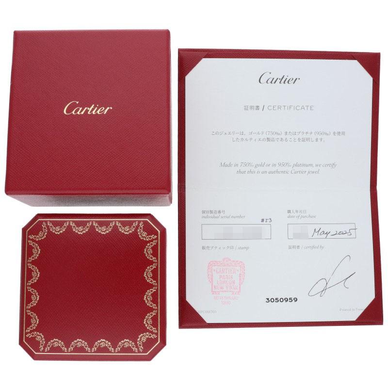 Cartier JUSTE UN CLOU K18YG Pave Ring Size ONE SIZE
