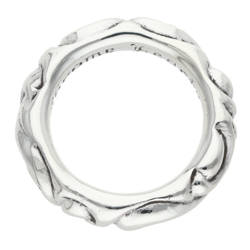 Chrome Hearts SCRL BAND Ring Silver (Silver 11.57g)