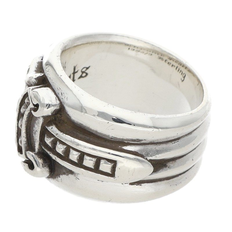 Chrome Hearts Dagger Sterling Silver Ring Size US 4.5