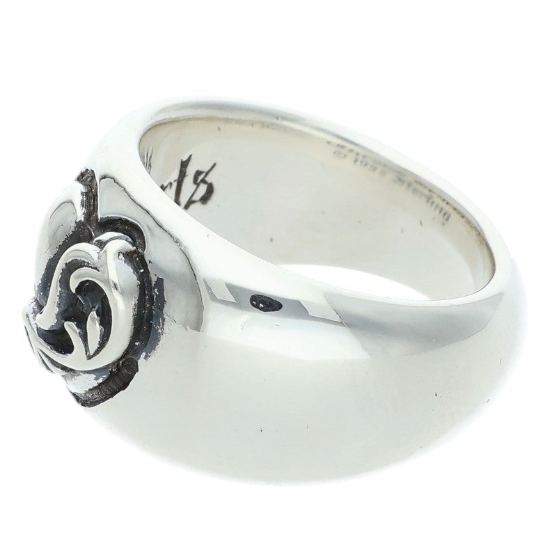 Chrome Hearts Heart in Band Silver Ring Size US 7.5