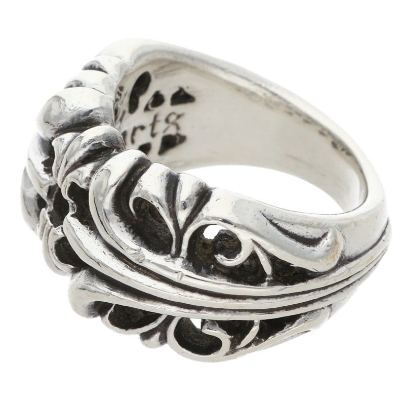 Chrome Hearts K&T Silver Ring Size US 7.5