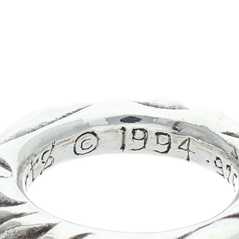 Chrome Hearts SCRL BAND Ring Silver Size 6.5 (Silver 7.87g)