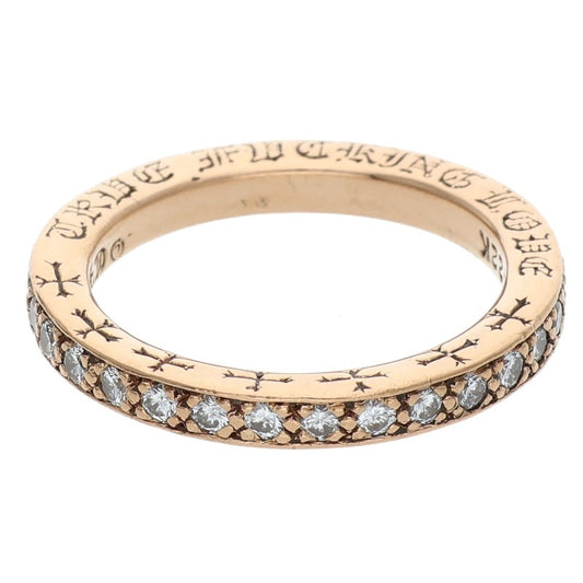 Chrome Hearts 22K TFL Pave Diamond Gold Ring Size ONE SIZE
