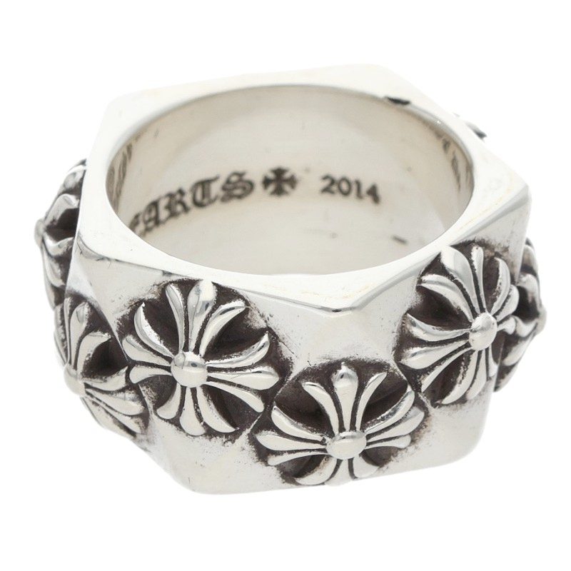 Chrome Hearts PENTAGON CH PLUS 925 Silver Ring Size ONE SIZE
