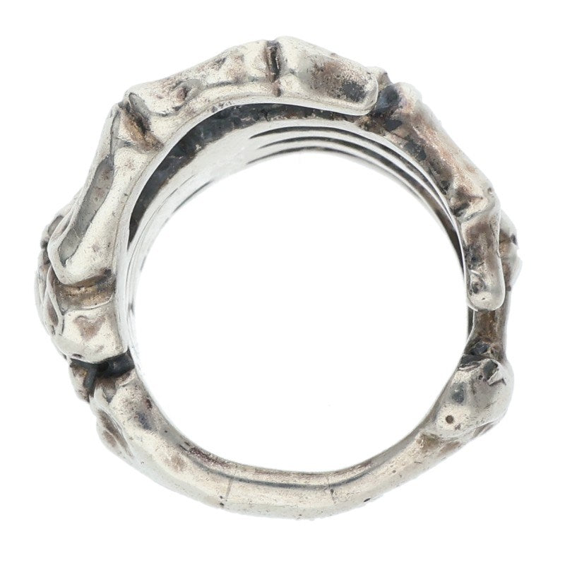 CRAZY PIG BONE HAND 1997 Silver Ring Size ONE SIZE