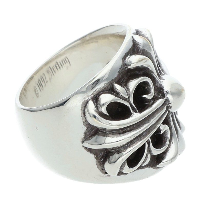 Chrome Hearts Keeper Sterling Silver Ring Size US 5