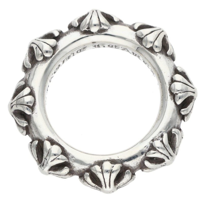 Chrome Hearts CROSS BAND Silver Ring Size ONE SIZE