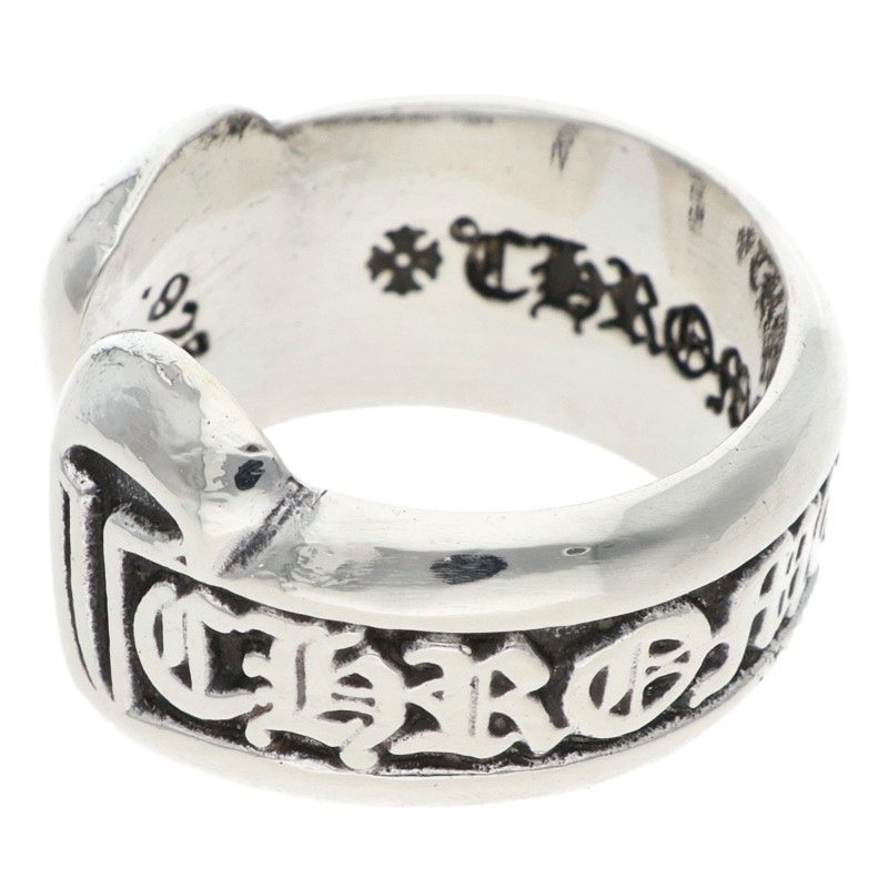 Chrome Hearts SM SCROLL LABEL Silver Ring Size ONE SIZE
