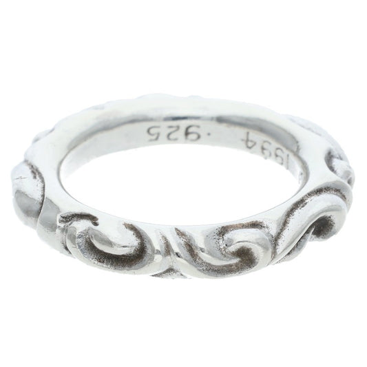 Chrome Hearts SCRL BAND Silver Ring Size ONE SIZE