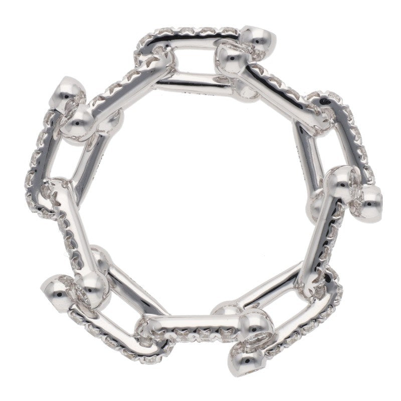 TIFFANY&Co. Hardware Small Link K18WG Pave Size ONE SIZE