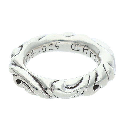 Chrome Hearts SCRL BAND Silver Ring Size ONE SIZE