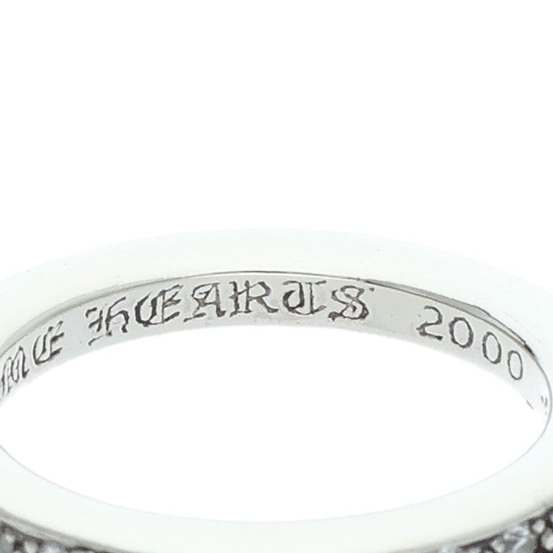 Chrome Hearts Genuine PAVE Diamond Silver Ring Size US 6