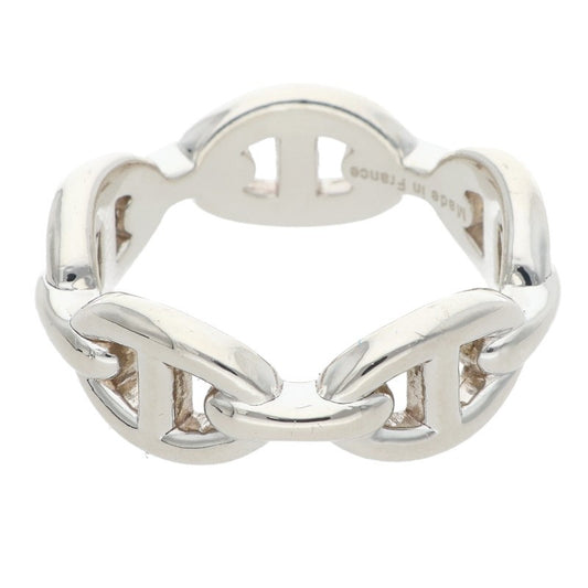 HERMES Chaine d'Ancre Enchainee PM Silver Ring Size ONE SIZE