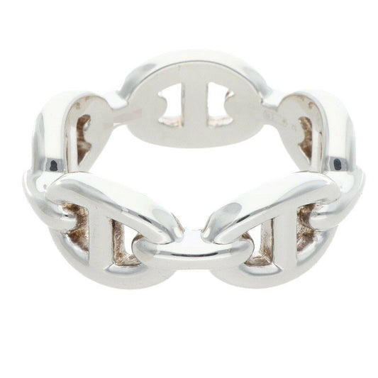 HERMES Chaine d'Ancre Enchainee PM Silver Ring Size ONE SIZE