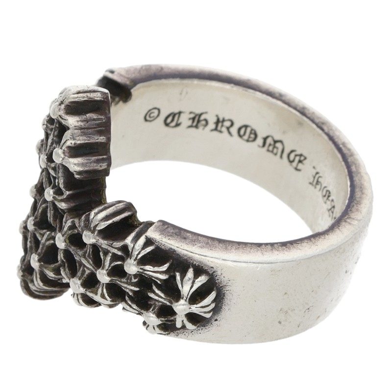 Chrome Hearts CEMETERY POINTS P D Silver Ring Size ONE SIZE