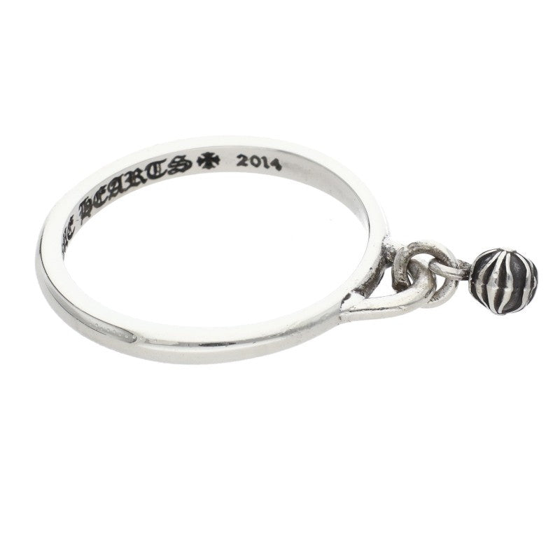 Chrome Hearts STACK DROP BEAD Silver Ring Size US 5
