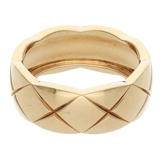 CHANEL Coco Crush K18 Yellow Gold Medium Ring Size ONE SIZE