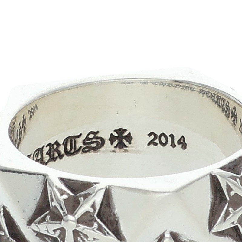 Chrome Hearts Pentagon Star Silver Ring Size US 9