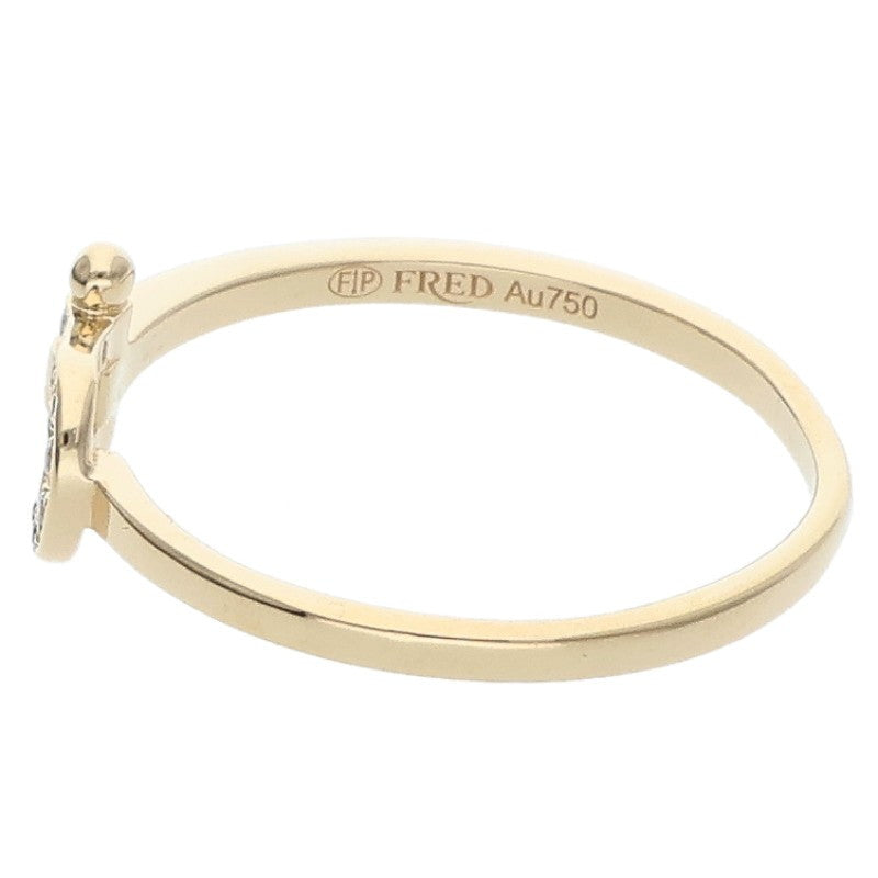 FRED Force 10 Small 18K YG Diamond Ring Size ONE SIZE