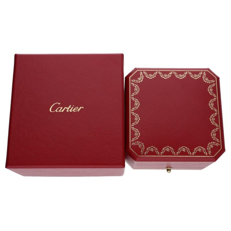 Cartier Trinity K18 White Gold Ceramic Ring Size ONE SIZE
