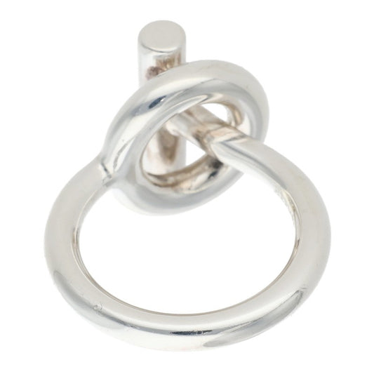 HERMES Echappe MM Silver Ring Size ONE SIZE