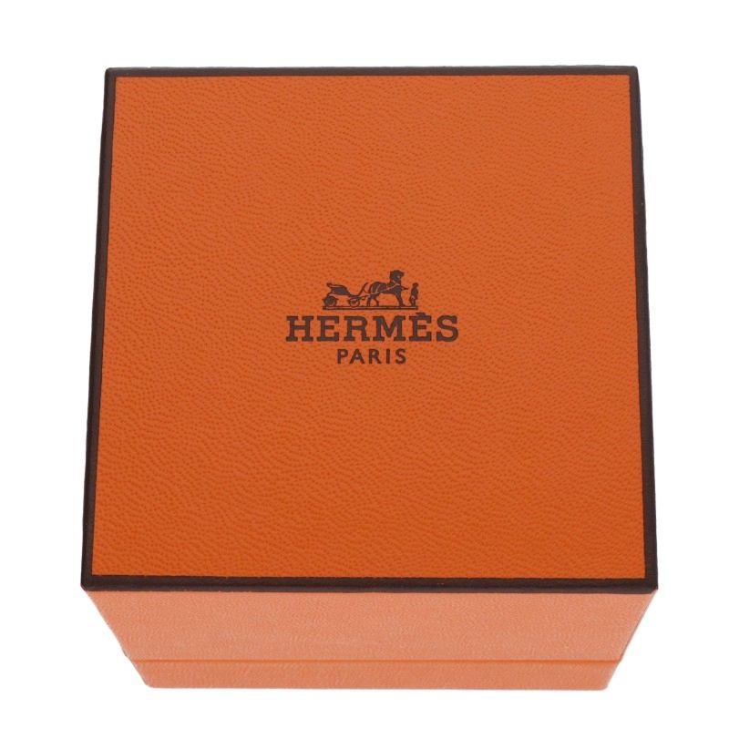 HERMES Echappe MM Silver Ring Size ONE SIZE