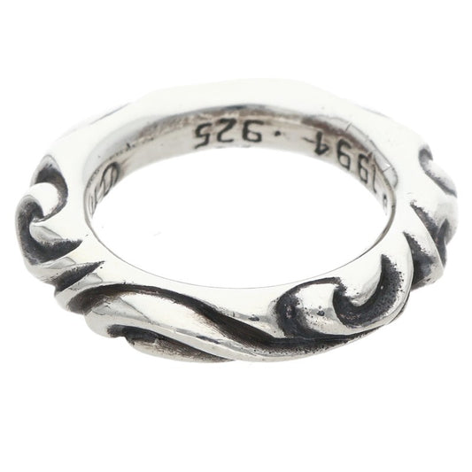 Chrome Hearts SCRL BAND Silver Ring Size ONE SIZE