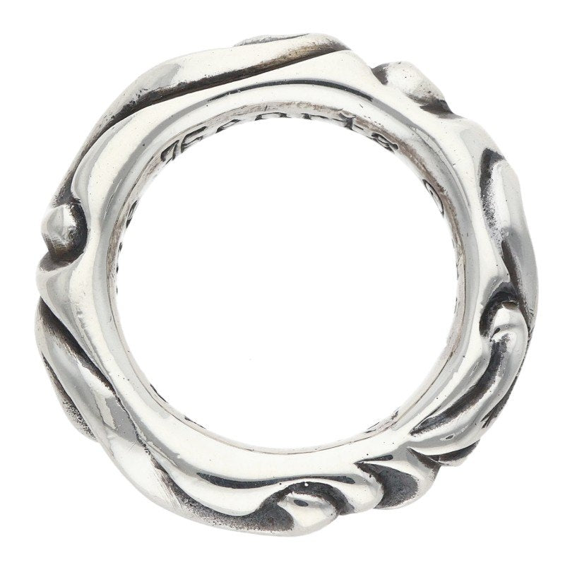 Chrome Hearts SCRL BAND Silver Ring Size ONE SIZE
