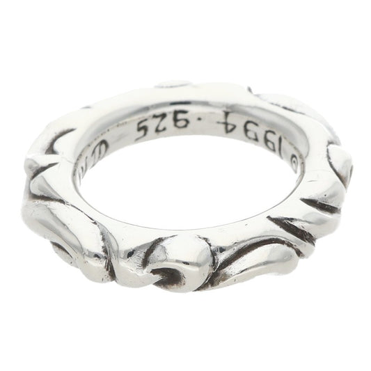 Chrome Hearts SCRL BAND Silver Ring Size ONE SIZE