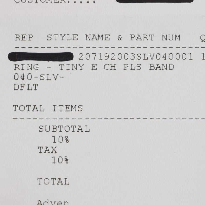 Chrome Hearts Tiny E CH Plus Band Sterling Size ONE SIZE