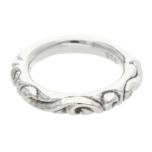 Chrome Hearts SCRL BAND Silver Ring Size ONE SIZE