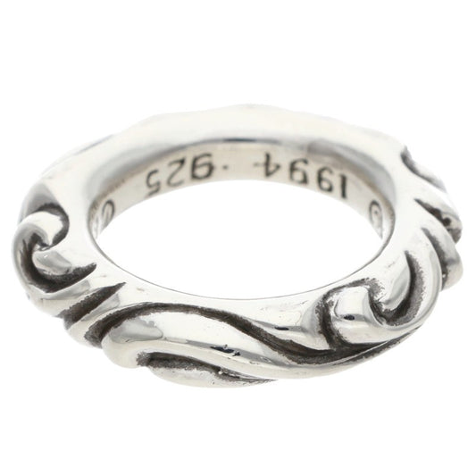 Chrome Hearts SCRL BAND Silver Ring Size ONE SIZE