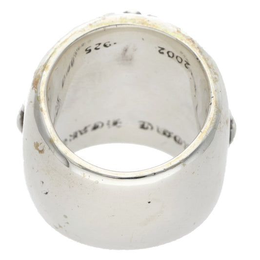 Chrome Hearts CLASSIC OVAL Cross Silver Ring Size ONE SIZE