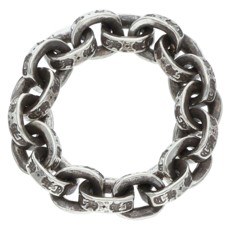 Chrome Hearts PAPER CHAIN RING Silver Size US 4.5
