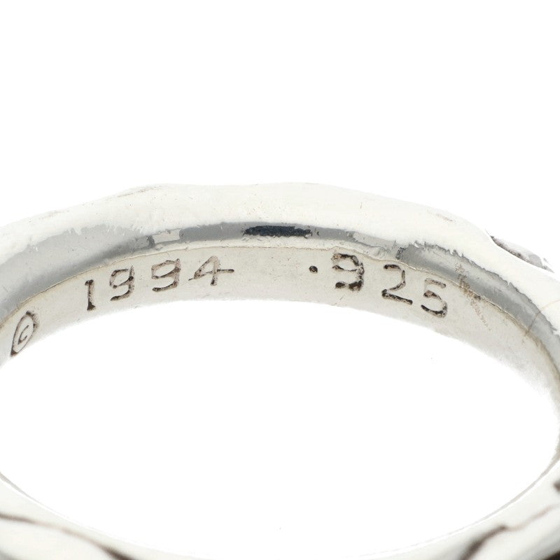 Chrome Hearts SCRL BAND Silver Ring 925 Size ONE SIZE