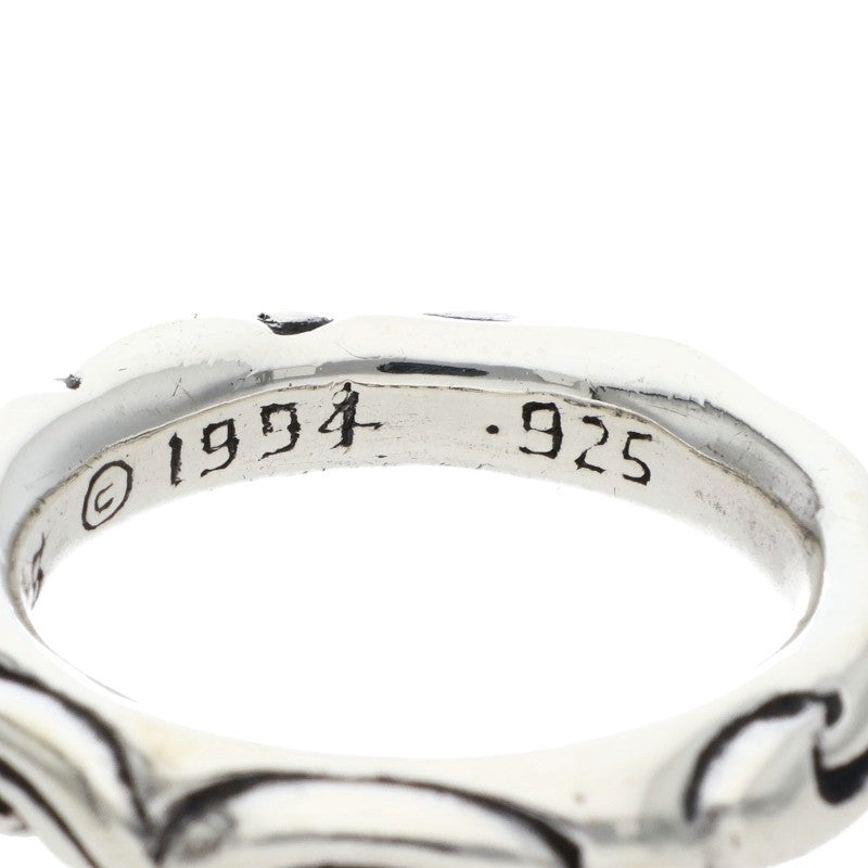 Chrome Hearts SCRL BAND Silver Ring 925 Size ONE SIZE