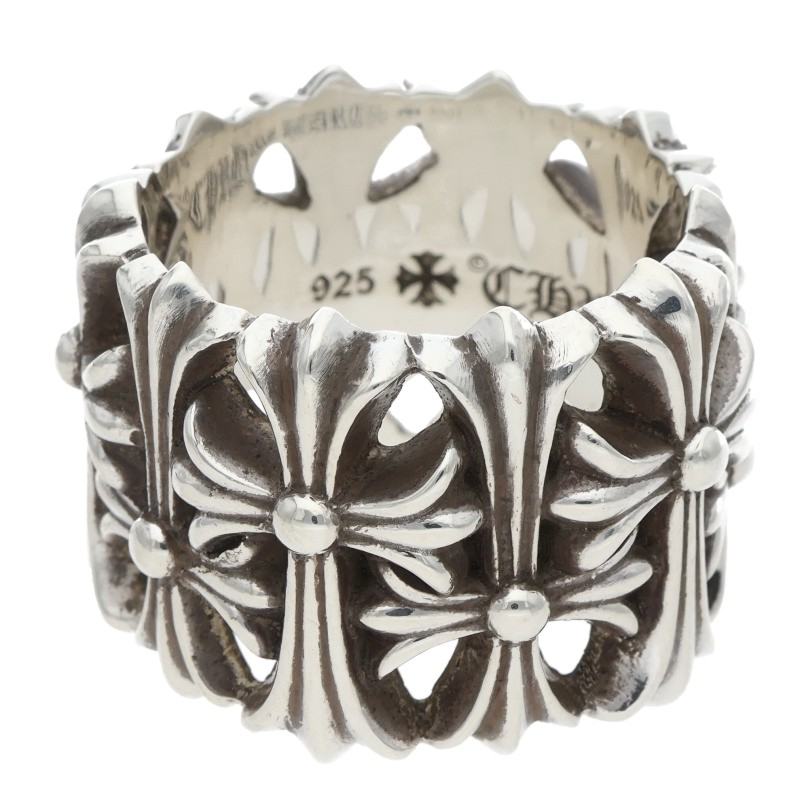 Chrome Hearts Cemetery Cross Silver Ring Size ONE SIZE