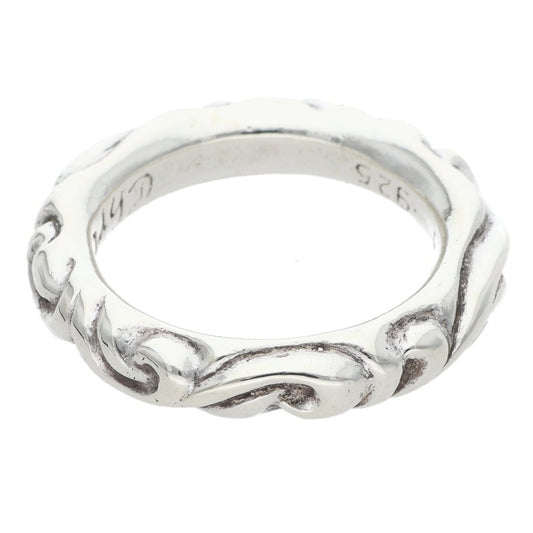Chrome Hearts SCRL BAND Silver Ring Size ONE SIZE